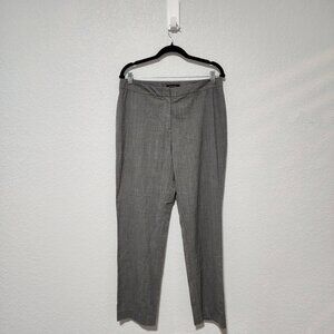 Lafayette148 Business Trouser Size 12 Grey Color Virgin Wool